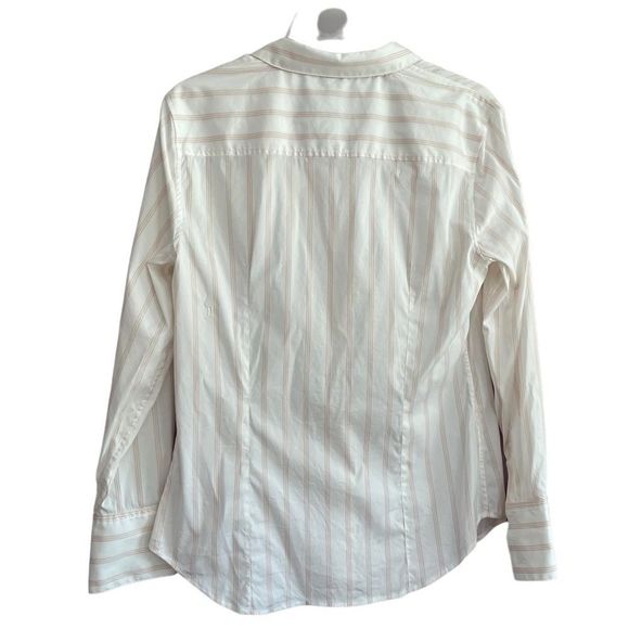Kit And Ace White And Pink Striped Button Up Shirt Tailored Blouse Size 10 - Picture 5 of 14